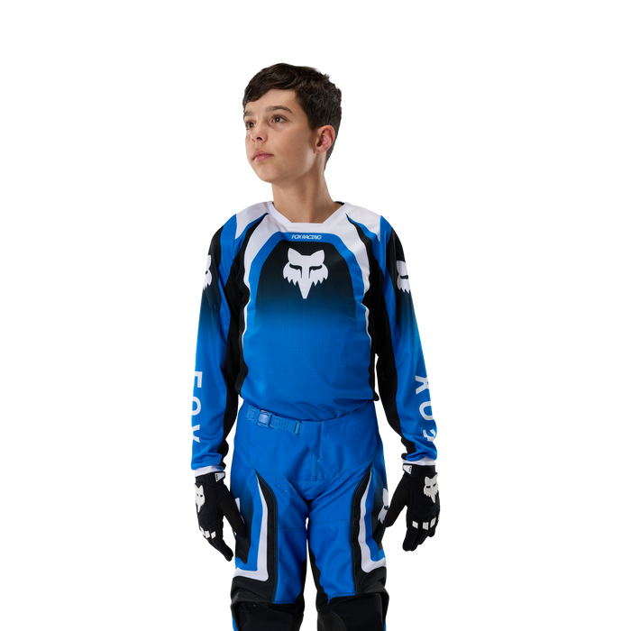 FOX Racing Youth 180 Frame Blue Jersey & Pant Combo in Blue