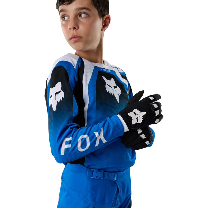 FOX Racing Youth 180 Frame Blue Jersey & Pant Combo in Blue