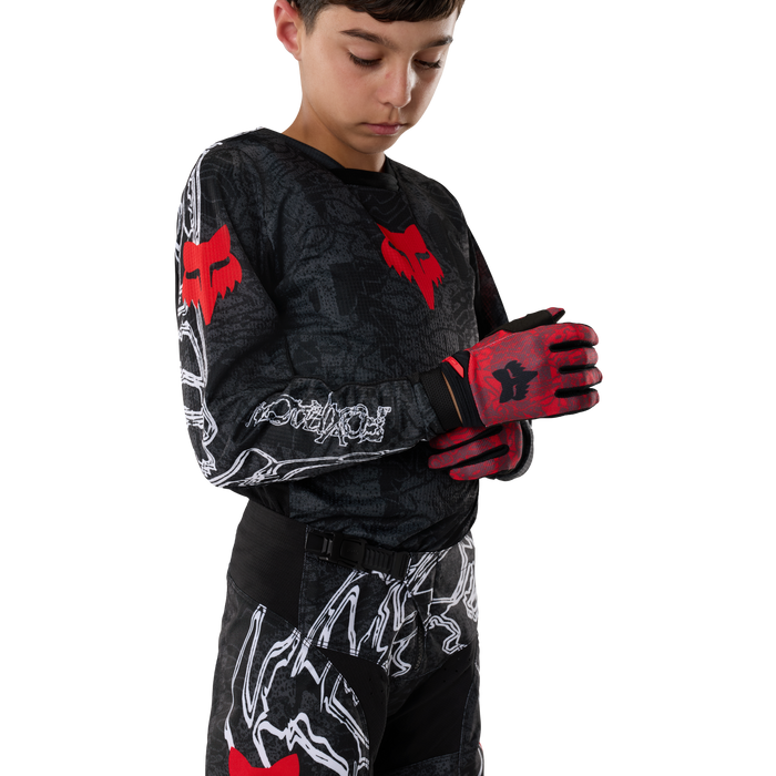 FOX Racing Youth 180 Abyss Black Jersey & Pant Combo in Black