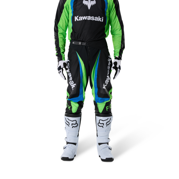 FOX Racing 180 Kawasaki Black Jersey & Pant Combo in Black