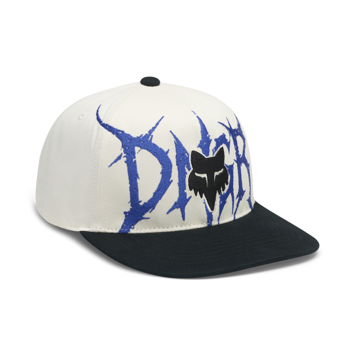 FOX Racing Dngr New Era Flat Brim Hat in Off White
