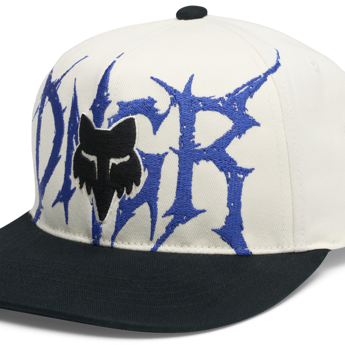 FOX Racing Dngr New Era Flat Brim Hat in Off White