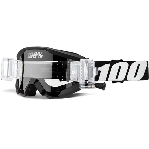 100% Strata 2 Junior Mud Goggle - Outlaw Clear - Outlaw / Clear