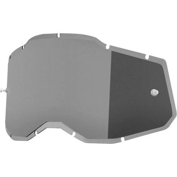 100% Racecraft 2 / Accuri 2 / Strata 2 Injected Replacement Lens - Mirror Silver