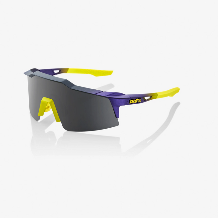 100% Speedcraft SL Sunglasses - Matte Metallic Digital Brights / Smoke