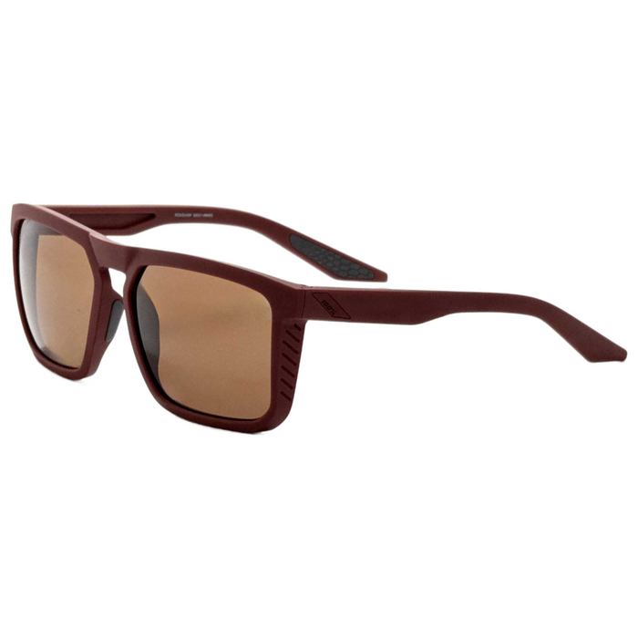 100% Renshaw Sunglasses - Soft Tact Crimson / Bronze