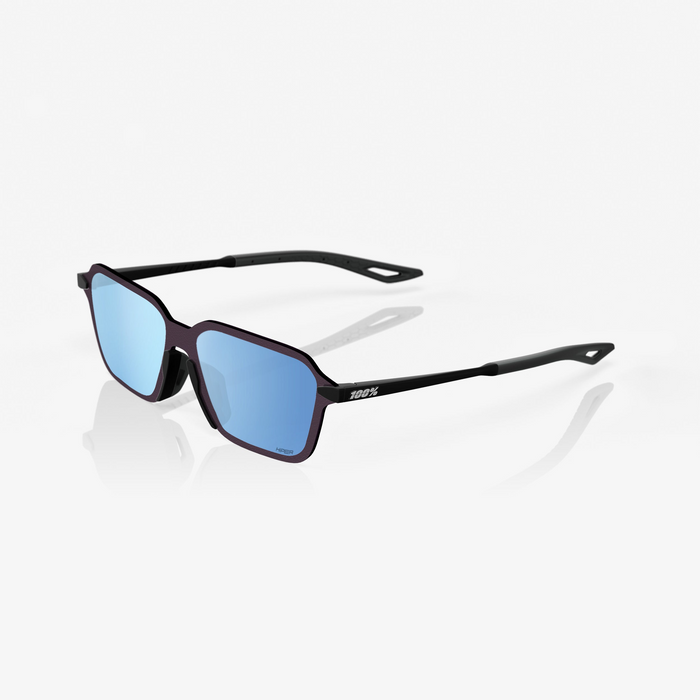 100% Legere Trap Sunglasses - Soft Tact Black / HiPER Blue Multilayer Mirror