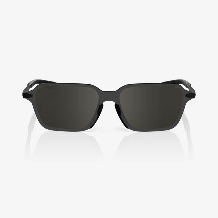 100% Legere Trap Sunglasses - Gloss Black / Smoke