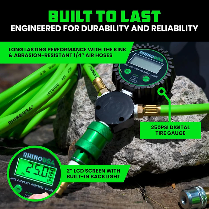 Rhino USA 4-Wheel Tire Inflation Deflation System