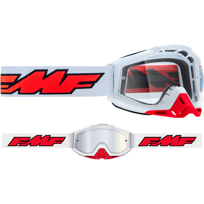 100% FMF Vision PowerBomb Goggles - Clear Lens