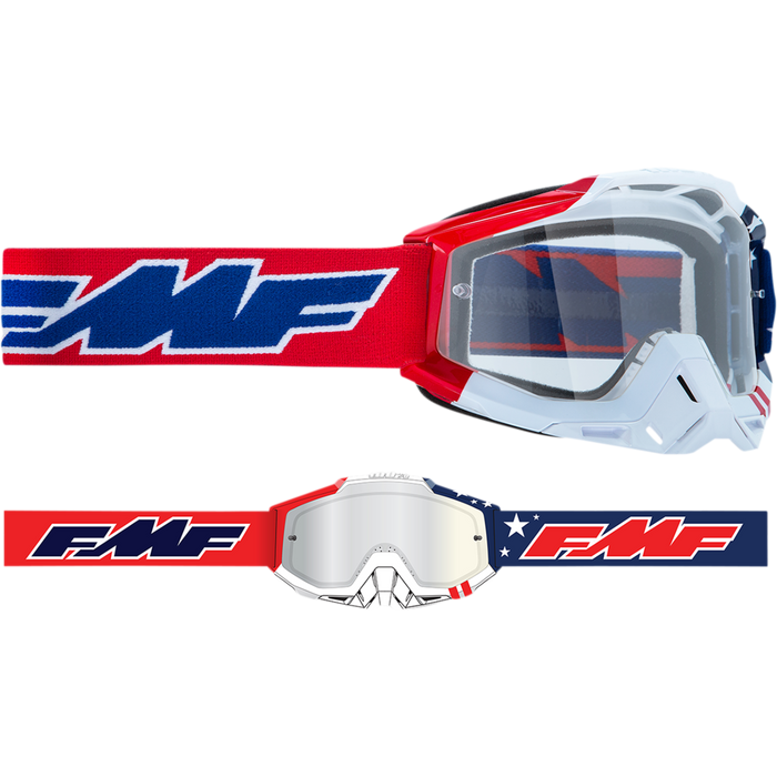 100% FMF Vision PowerBomb Goggles - Clear Lens