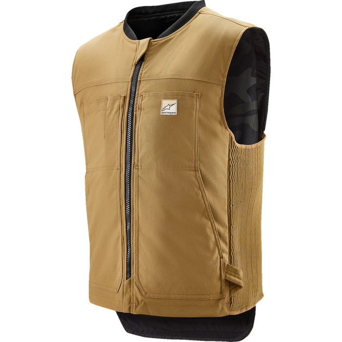 Alpinestars Tech-Air 3 V2 Canvas Airbag Vest in Tan - additional view 1