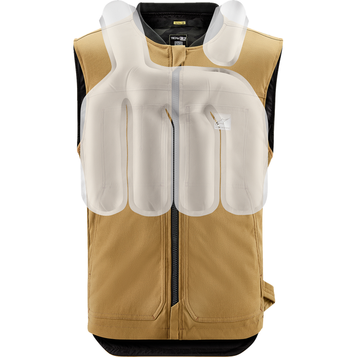 Alpinestars Tech-Air 3 V2 Canvas Airbag Vest in Tan - additional view 10