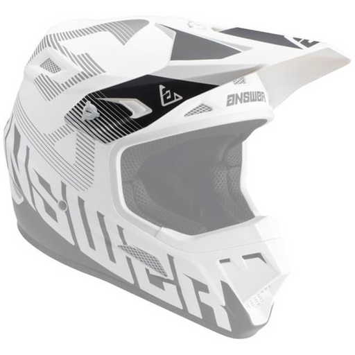 Answer Youth AR1 V2 Bold Helmet Replacement Visor - White / Black