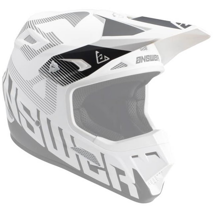 Answer Youth AR1 V2 Bold Helmet Replacement Visor - White / Black