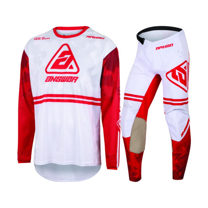 Answer Racing Arkon Trials Youth Red/White Gear Combo
