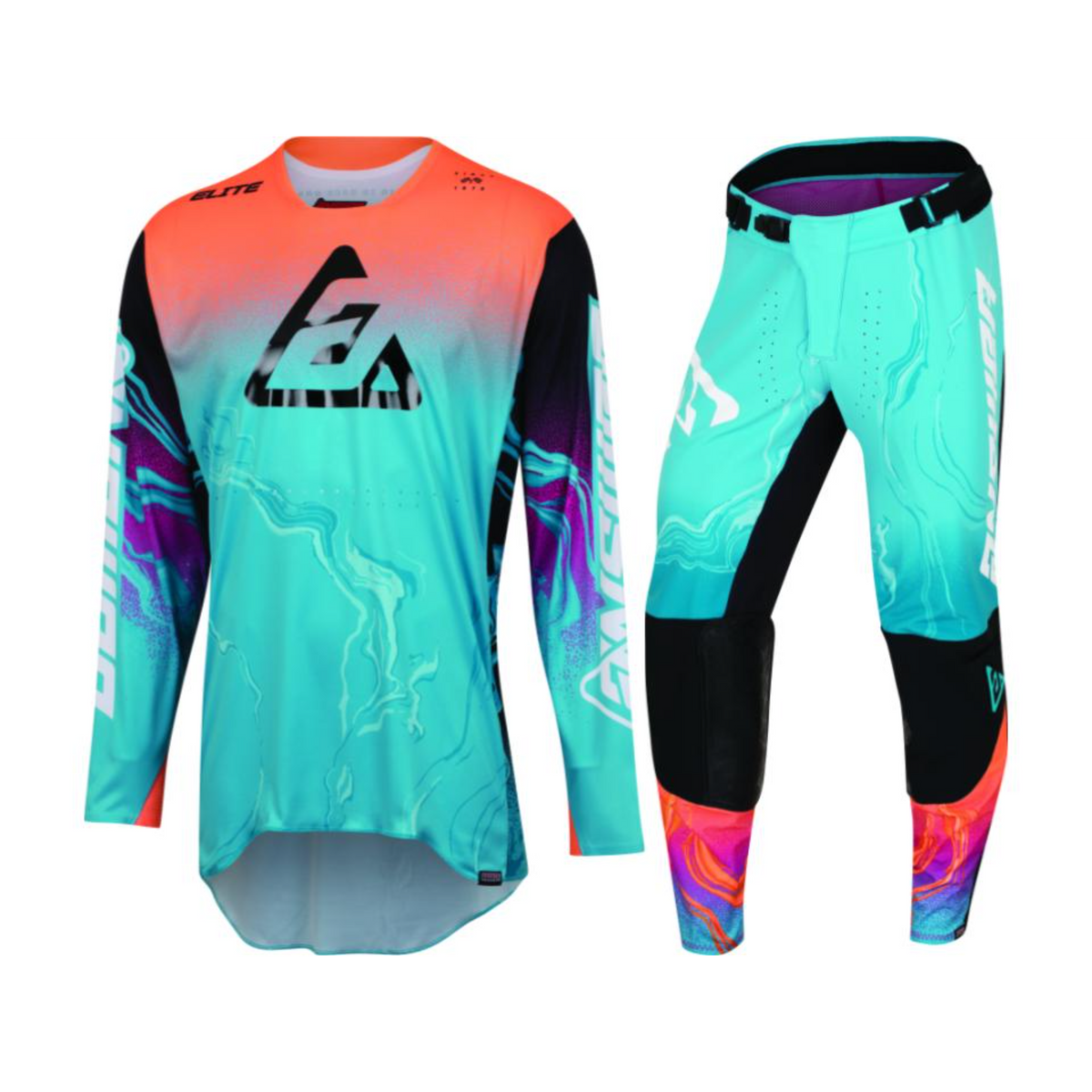 Answer Racing Elite Fusion Youth Astana/Orange/Rhodamine Gear Combo ...