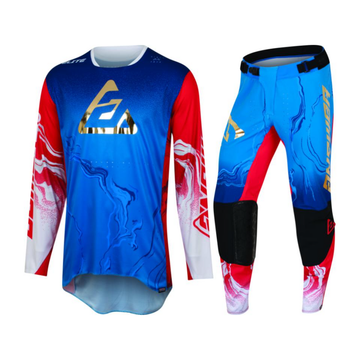 Answer Racing Elite Fusion Adult Red/White/Blue Gear Combo