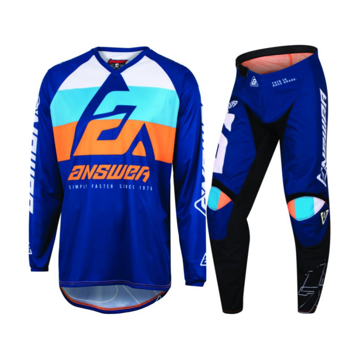 Answer Racing Syncron CC Youth Blue/Orange/Black Gear Combo
