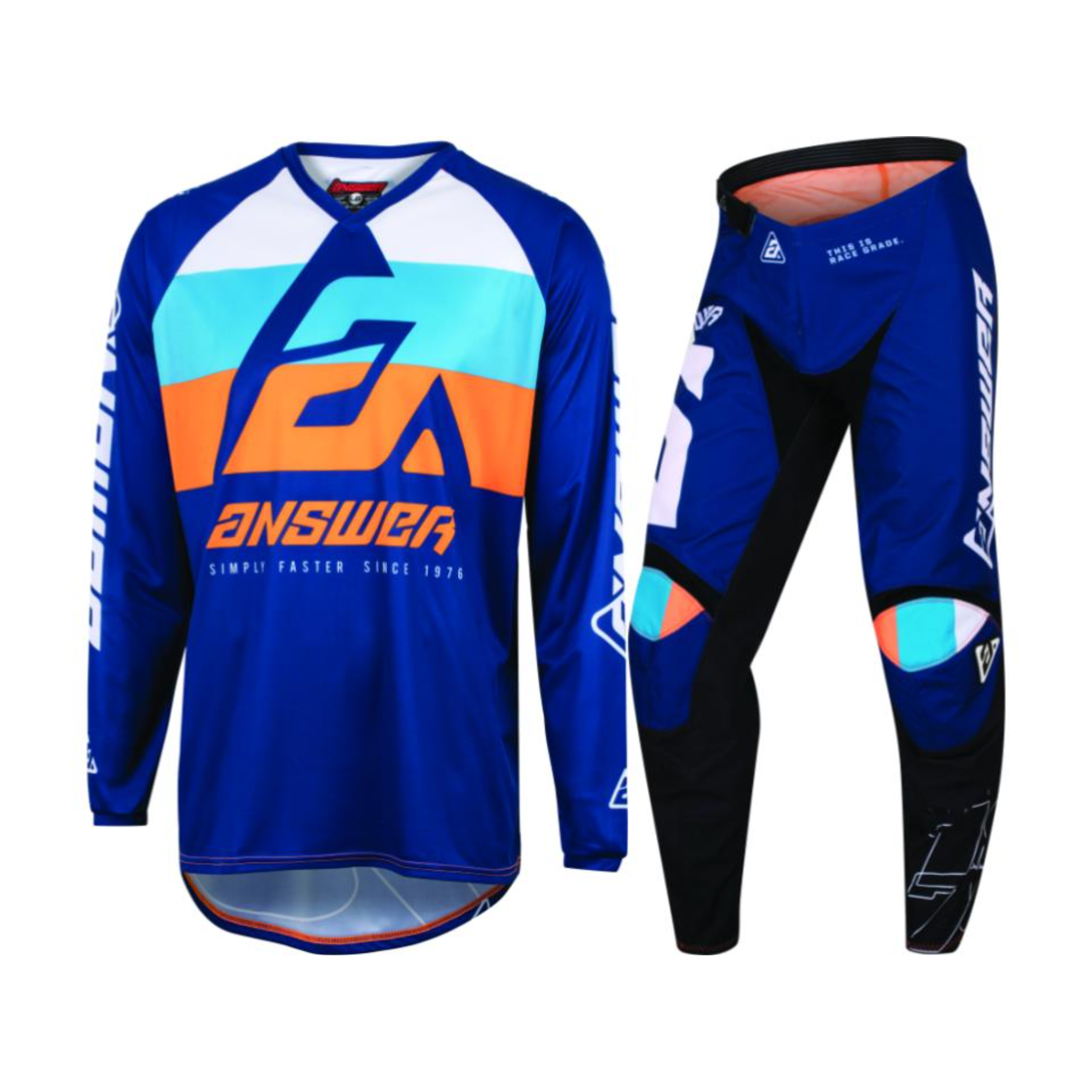 answer motocross gear Answer Racing Syncron CC Youth Blue/Orange/Black Gear Combo