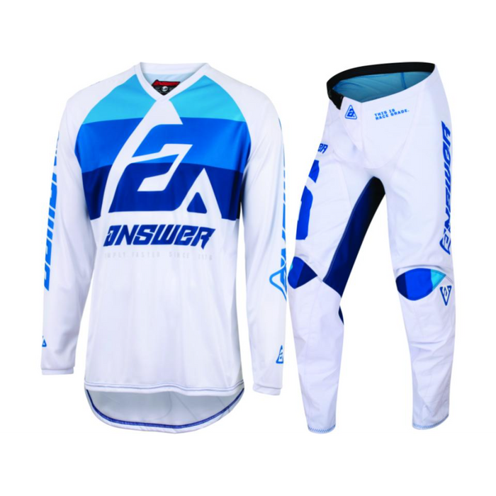 Answer Racing Syncron CC Youth Blue/White Gear Combo