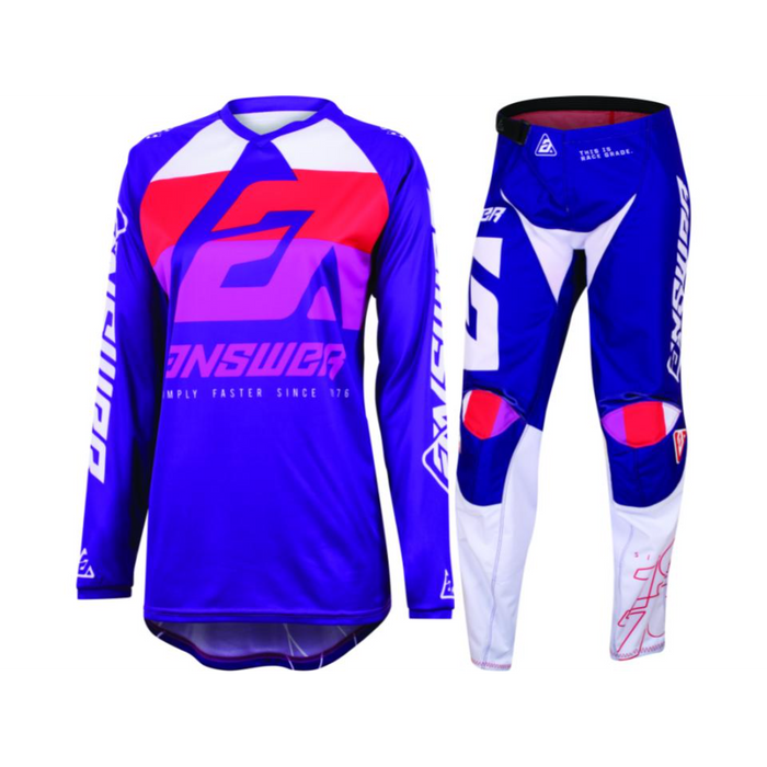 Answer Racing Syncron CC Women's Purple/White/Red Gear Combo