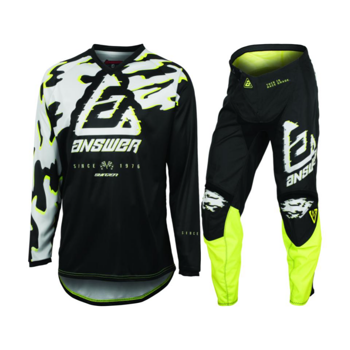 Answer Racing Syncron Meltdown Adult Grey/Hyper Acid/Black Gear