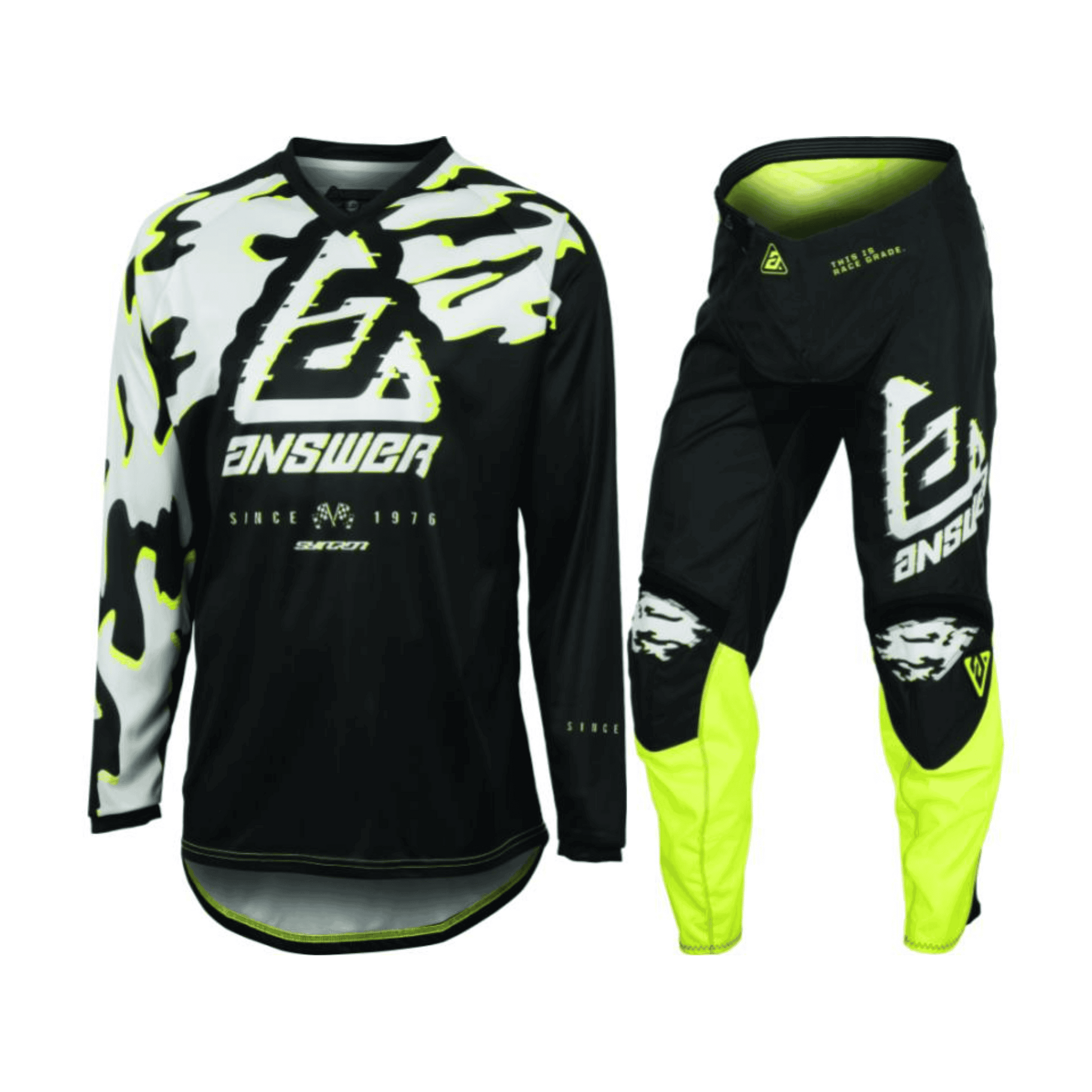 Answer Racing Syncron Meltdown Youth Grey/Hyper Acid/Black Gear Combo ...