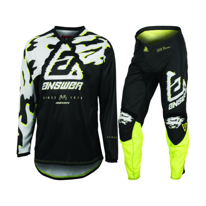 Answer Racing Syncron Meltdown Youth Grey/Hyper Acid/Black Gear Combo