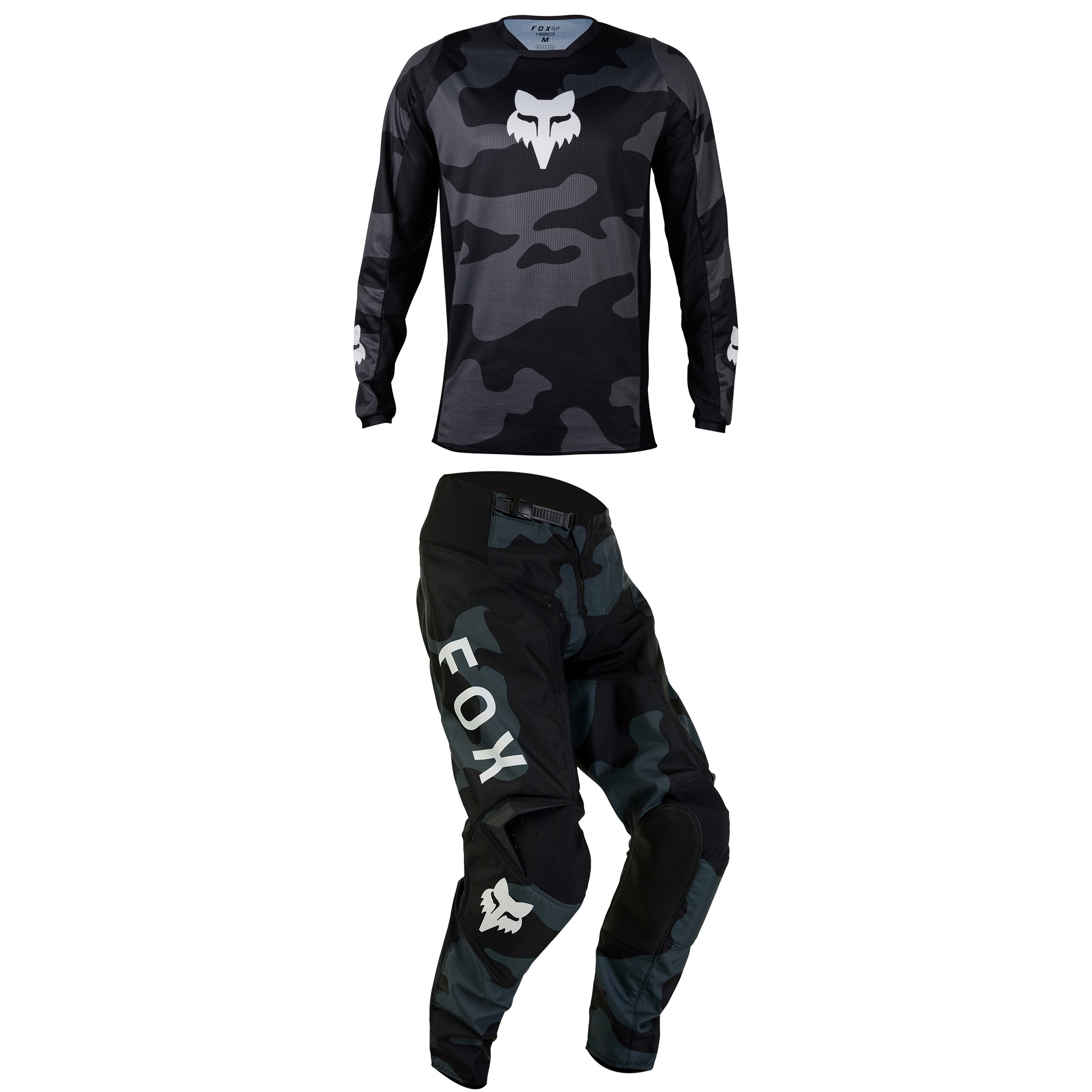 fox gear 2024 2024 Fox Racing Adult 180 BNKR Black/Camo Combo — BentLever.com