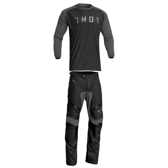 2024 Thor Racing Adult Terrain Over-The-Boot Black/Charcoal Gear Combo