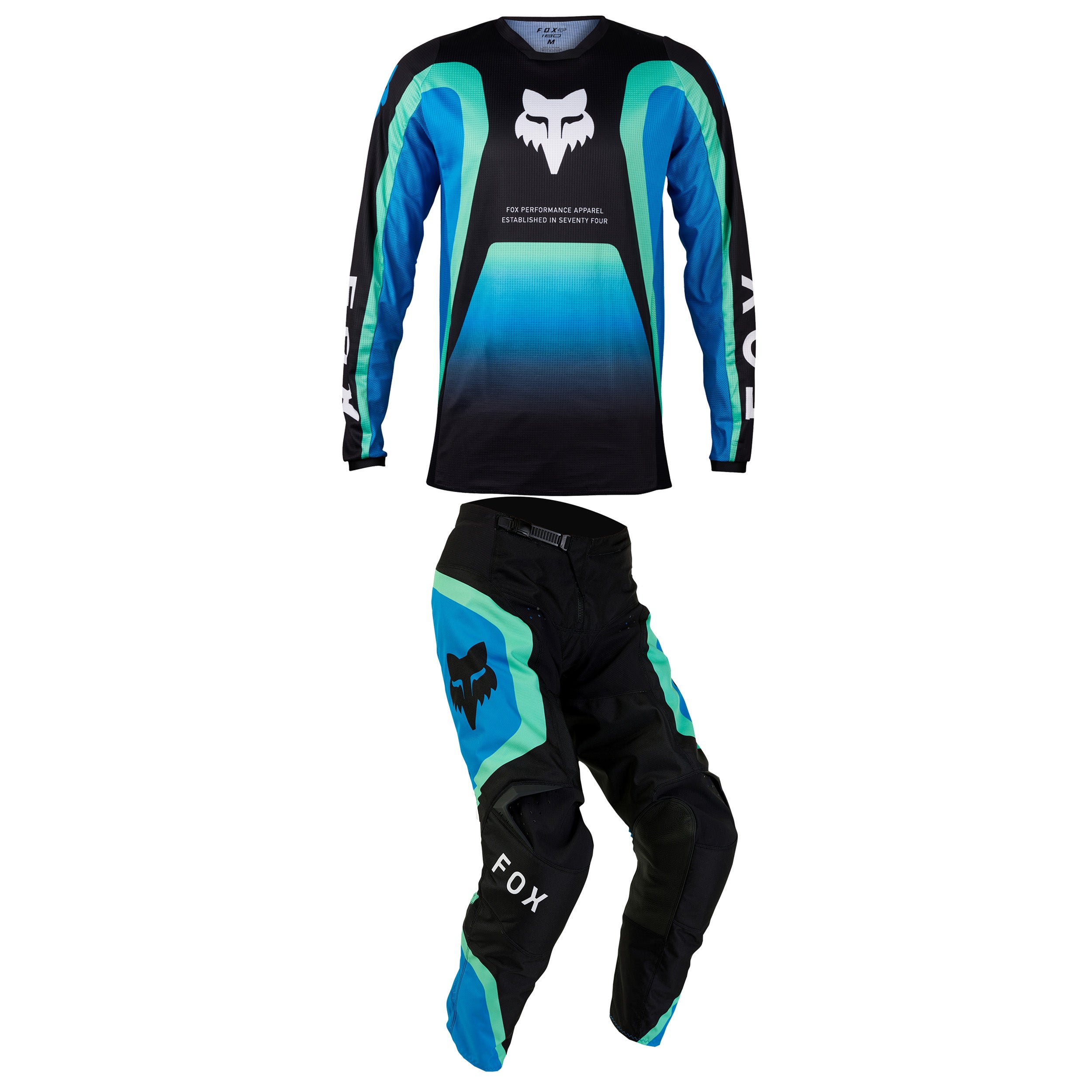 2024 Fox Racing Adult 180 Ballast Black/Blue Combo —