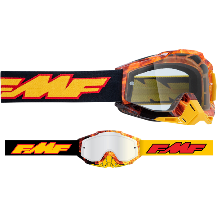 100% FMF Vision PowerBomb Goggles - Clear Lens
