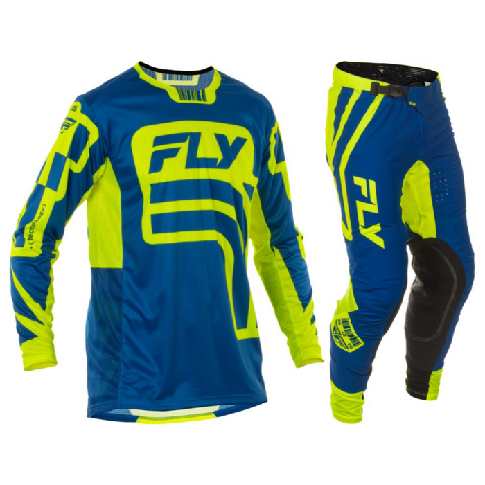 2025 Fly Racing Adult Lite LE Lancer Navy/Hi-Vis Gear Combo