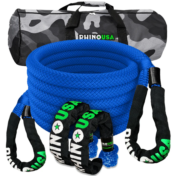 Rhino USA 7/8" x 30' Kinetic Recovery Rope Kit