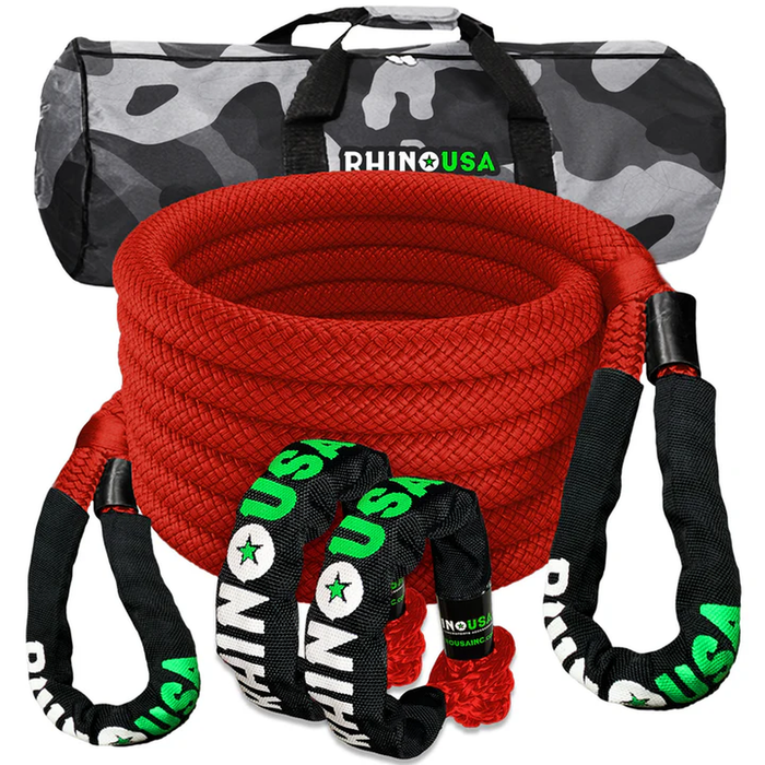 Rhino USA 7/8" x 30' Kinetic Recovery Rope Kit