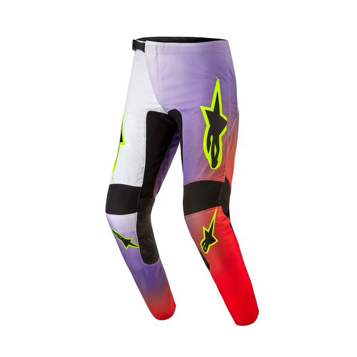 2024 Alpinestars Fluid Lucent White/Neon Red/Yellow Fluo Gear Combo
