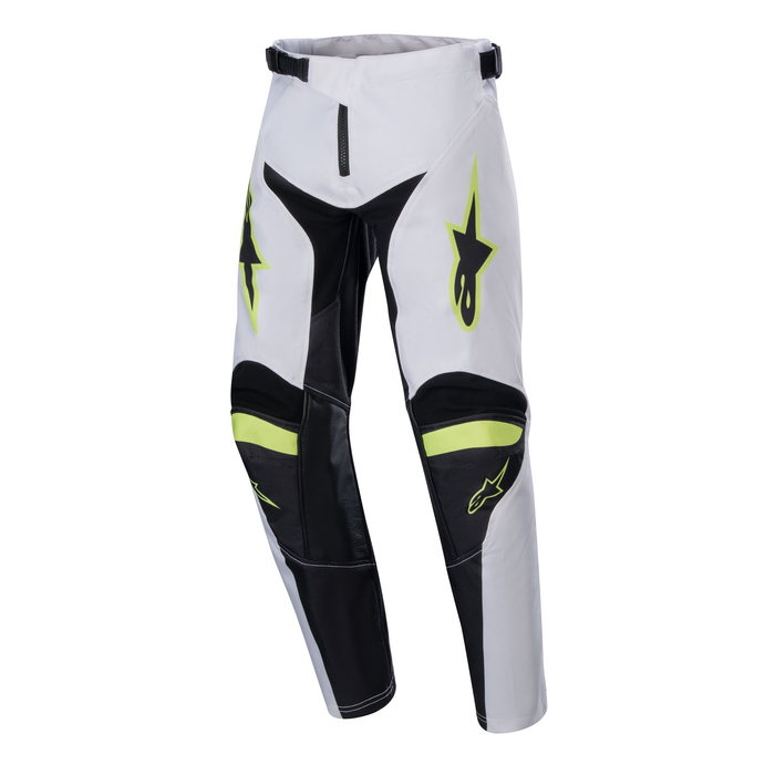 2024 Alpinestars Racer Lucent White/Neon Red/Yellow Fluo Gear Combo - Youth (6-13)