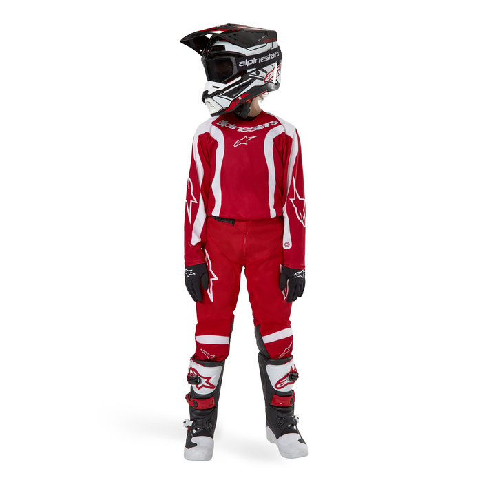 2024 Alpinestars Racer Lurv Mars Red/White Gear Combo - Youth (6-13)