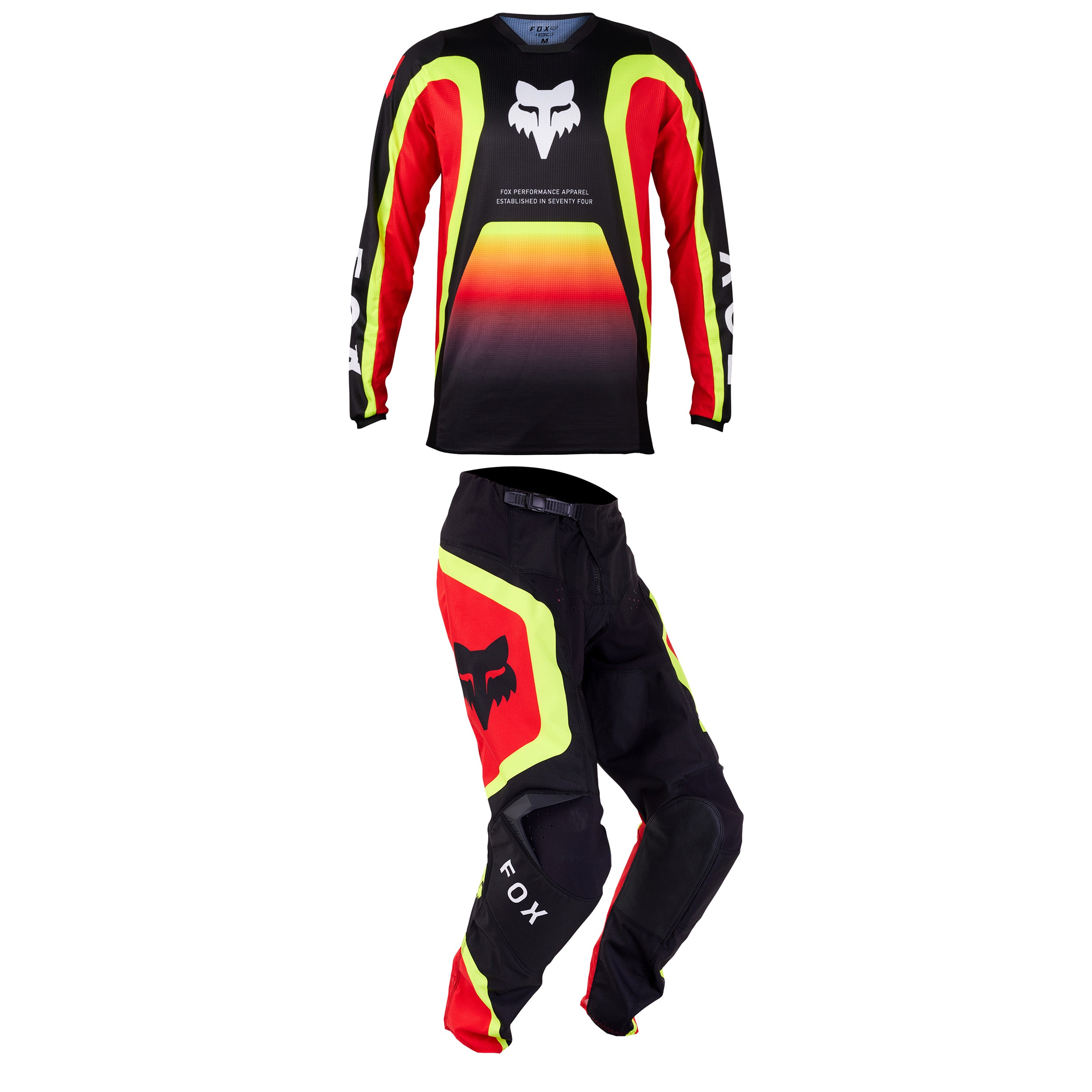 2024 Fox Racing Youth 180 Ballast Black/Red Combo — BentLever.com