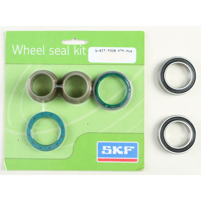SKF Wheel Seal Kit w/ Wheel Bearings - Front - 2003-2015 KTM/Husqvarna/Husaberg - WSB-KIT-F008-KTM-HUS