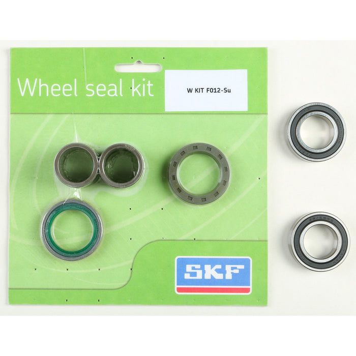 SKF Wheel Seal Kit w/ Wheel Bearings - Front - 2019-2023 Kawasaki KX450, 2005-2022 Suzuki RMZ - WSB-KIT-F012-SU