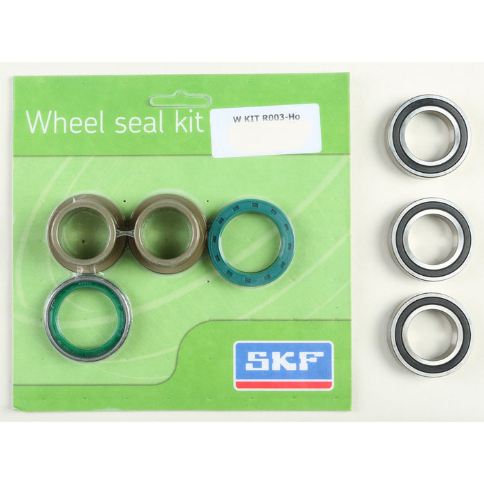 SKF Wheel Seal Kit w/ Wheel Bearings - Rear - 2000-2023 Honda CR/CRF 125-450 - WSB-KIT-R003-HO