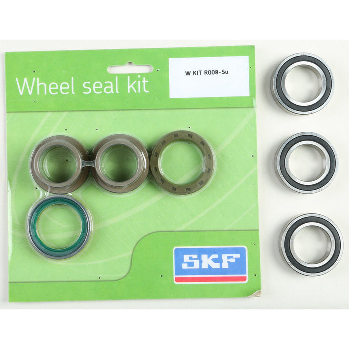 SKF Wheel Seal Kit w/ Wheel Bearings - Rear - 2005-2023 Suzuki RM-Z 250/450 - WSB-KIT-R008-SU