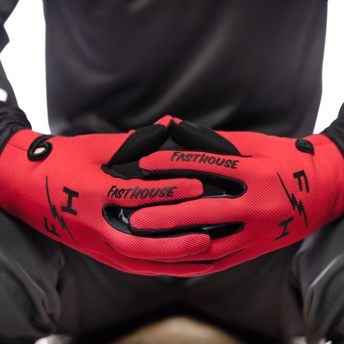 Fasthouse Carbon Eternal Glove in Red