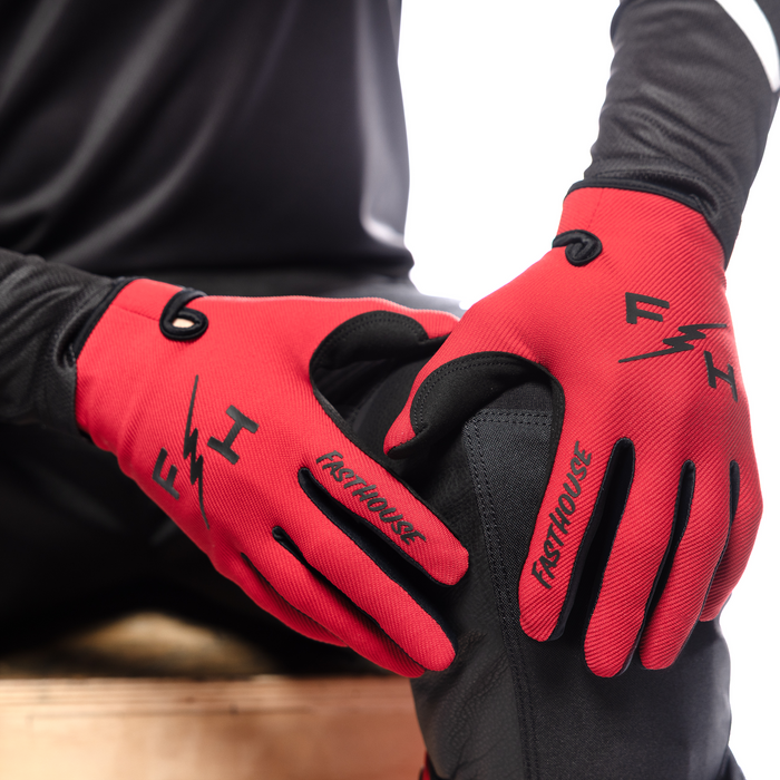 Fasthouse Carbon Eternal Glove in Red
