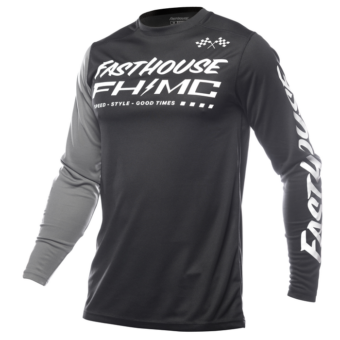 Fasthouse Carbon Method Jersey in Black/Gray