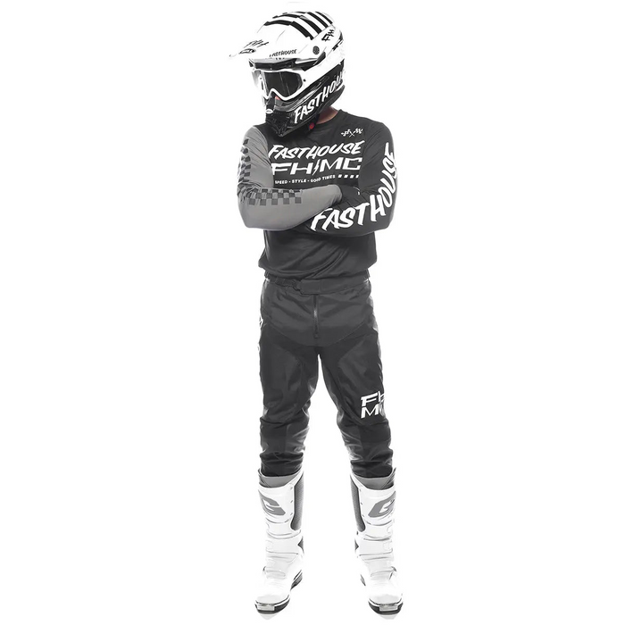 Fasthouse Carbon Method Jersey in Black/Gray
