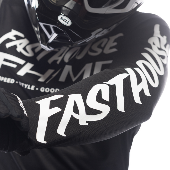 Fasthouse Carbon Method Jersey in Black/Gray