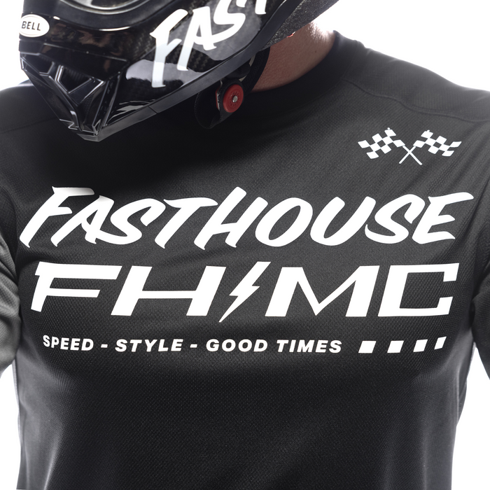 Fasthouse Carbon Method Jersey in Black/Gray